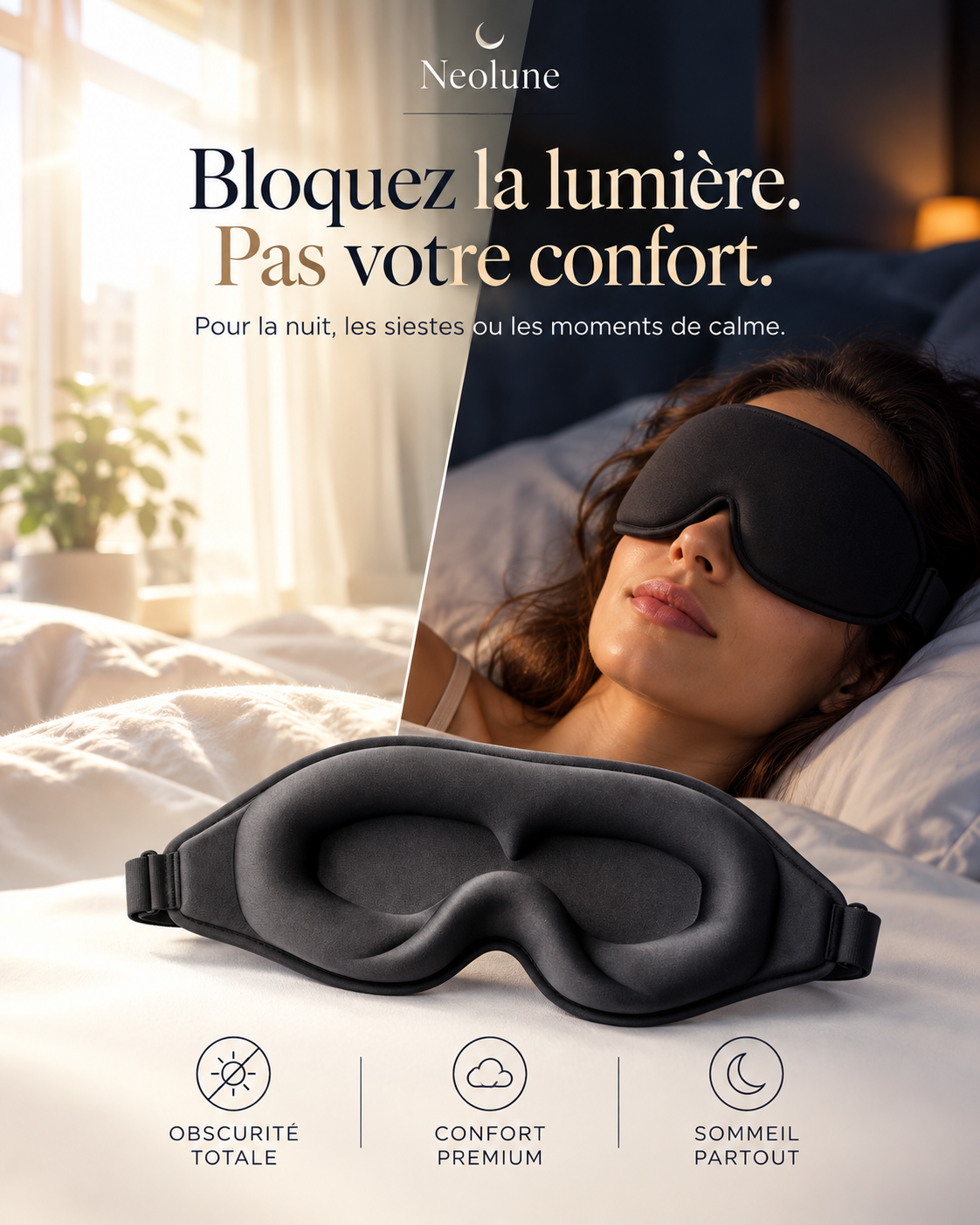 Masque de sommeil 3D